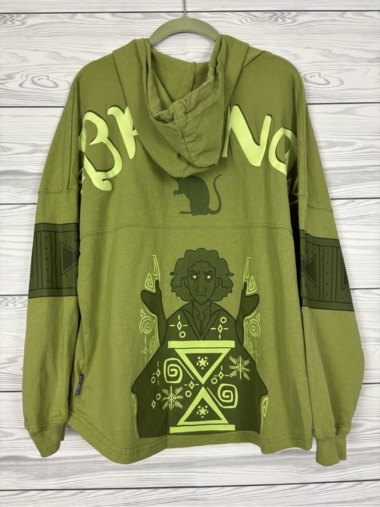 Disney Tops - Disney Encanto green hooded spirit jersey size small
